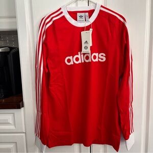 Adidas FC Bayern Munchen Long Sleeve Jersey Red White M NWT